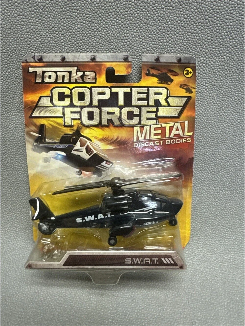Tonka Metal SWAT Team Helicopter Lot Of 3 Copter Force 1/64 S.W.A.T. Not Mint